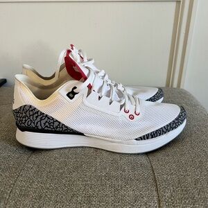 Men’s size 10.5 Jordan 88 Racer in “white cement”